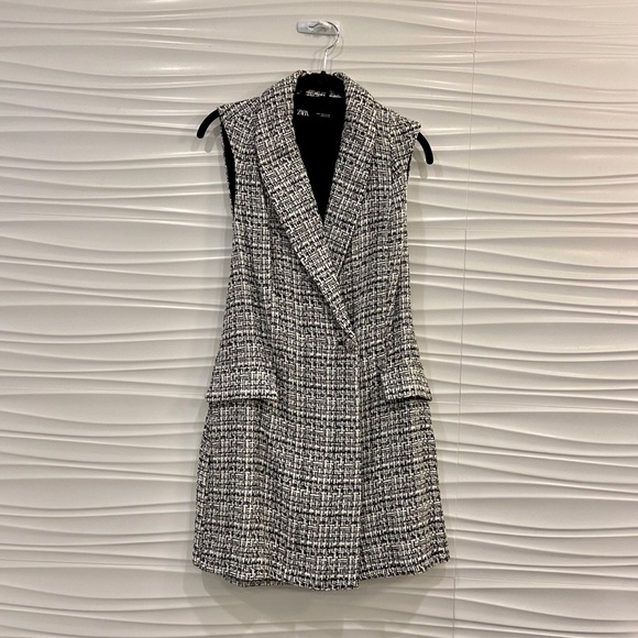 NWT Zara metallic tweed jumpsuit - Picture 7 of 15